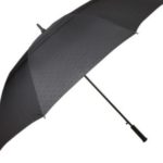 Personalised Large Black Windproof Golf Umbrella