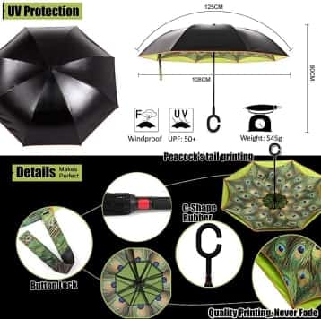 reflective strip umbrella