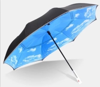 blue sky umbrella