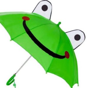 Cute Kids Sun Rain Uv Protection Frog Umbrella