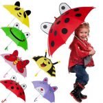 Cute Kids Sun Rain Uv Protection Frog Umbrella