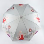Fashion Long Straight Print Umbrella