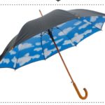 Regenschirm mit doppeltem Schirm – Wolken-Design