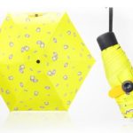 bright yellow umbrella