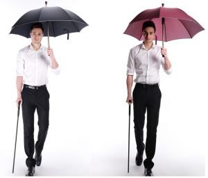 Crutch umbrella