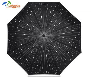 Raindrops Automatic Folding Travel Umbrella
