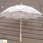 White Lace Wedding Parasol Umbrella Wholesale