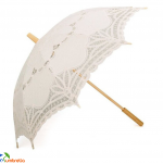 White Lace Wedding Parasol Umbrella Wholesale