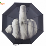 Custom Printed Fashion Design Middle Finger Umbrella