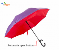 Red Double Layer Inverted Umbrella