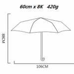 DOUBLE CANOPY UMBRELLA SIZE