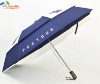 Automatic double canopy umbrllas