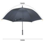 Golf umbrella with large canopy