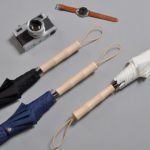 Regenschirm mit Bambusgriff