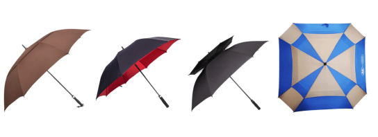 golf umbrella with double canopy