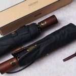 wooden handle folding umbrella