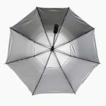 Golf umbrella with silver coating