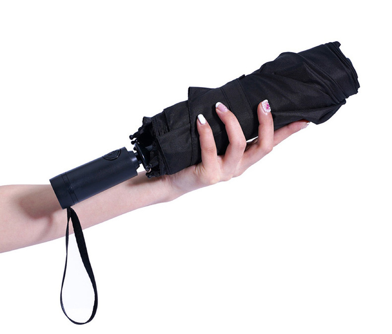 Portable folding umbrella
