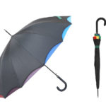 Straight umbrella with hook handle