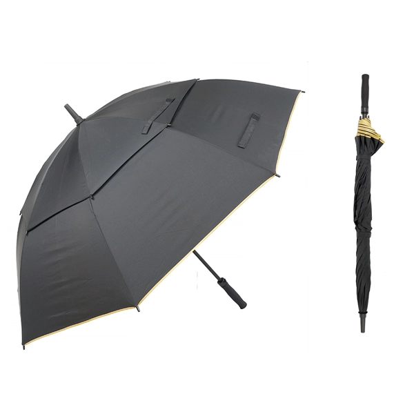 Double Canopy Automatic Vented Golf umbrella for Promotion