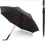 Red Fiberglass Frame Golf Umbrella