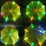 Light up umbrella change color