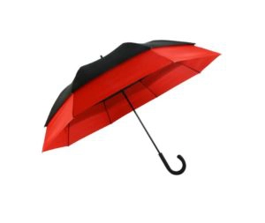Windproof Creative Vented Golf Umbrella With Reflective Tape, Golf Umbrellas Supplier