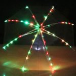 klarer, transparenter LED-Regenschirm