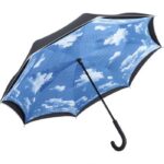Blue sky inverted umbrella