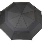 vented folding umbrella with led light