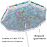 Custom Printed Outdoor Fringe Beach Umbrella