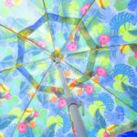 Custom Printed Outdoor Fringe Beach Umbrella