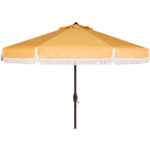 Custom fringe beach umbrella caopy