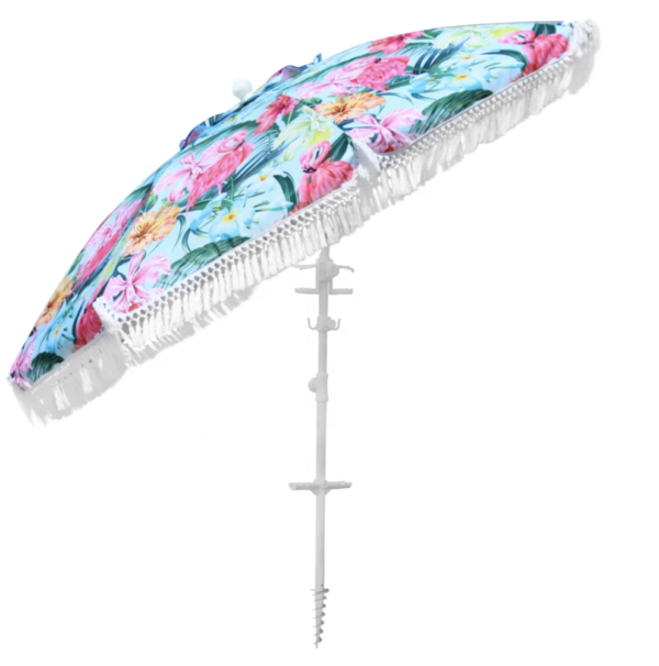 customized design tassel luxury beach umbrella (2)