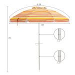 Sonnenschirm mit Anker