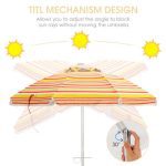 Sonnenschirm mit verstellbarer Neigung