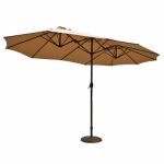 14ft 180G polyester+PA coating Garden Patio Outdoor Umbrella