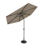 9 Fuß winddichter runder Möbelschirm für den Außenbereich