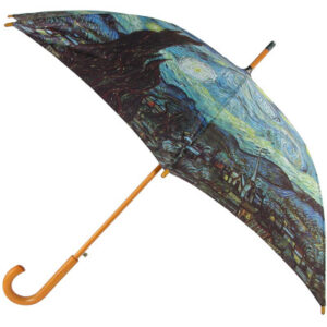 Starry Night Print Hook Stick Umbrella