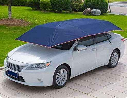 The portability and sturdiness of the car umbrella