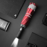 Automatik-LED-Regenschirm rot