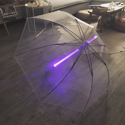 straight Led transparent umbrellas (4)