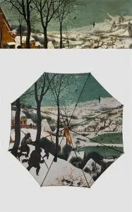 Guarda-chuva de pintura a óleo