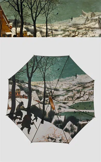 Ölgemälde-Regenschirm
