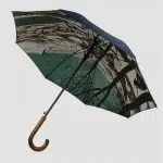 Ölgemälde-Regenschirm aus Holz