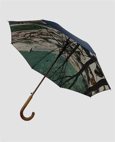 Ölgemälde-Regenschirm aus Holz