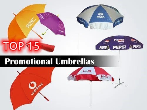 Top 15 promotional umbrellas