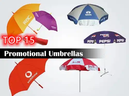 Os 15 principais guarda-chuvas promocionais