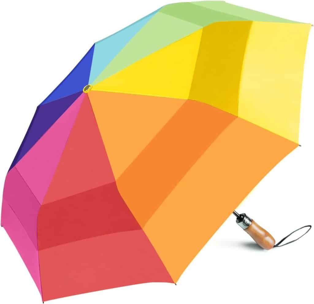 Large Vented Rainbow Umbrella With logo Huifeng Umbrella
