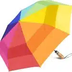 large vented rainbow umbrella front